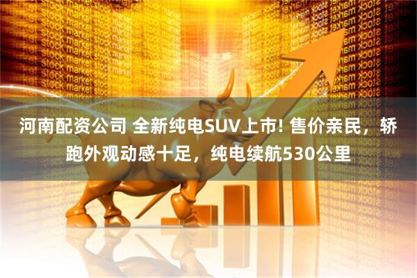 河南配资公司 全新纯电SUV上市! 售价亲民，轿跑外观动感十足，纯电续航530公里